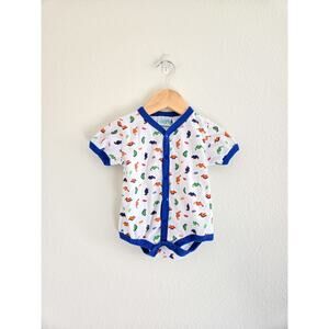 Vintage Simply Basics Colorblock Dinosaurs One Piece
